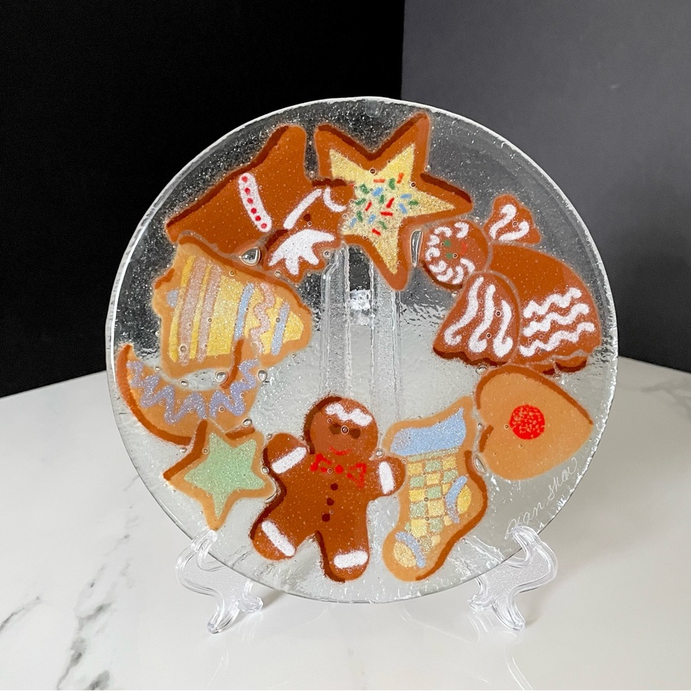 Christmas Cookies 7.5" Plate by Peggy Karr